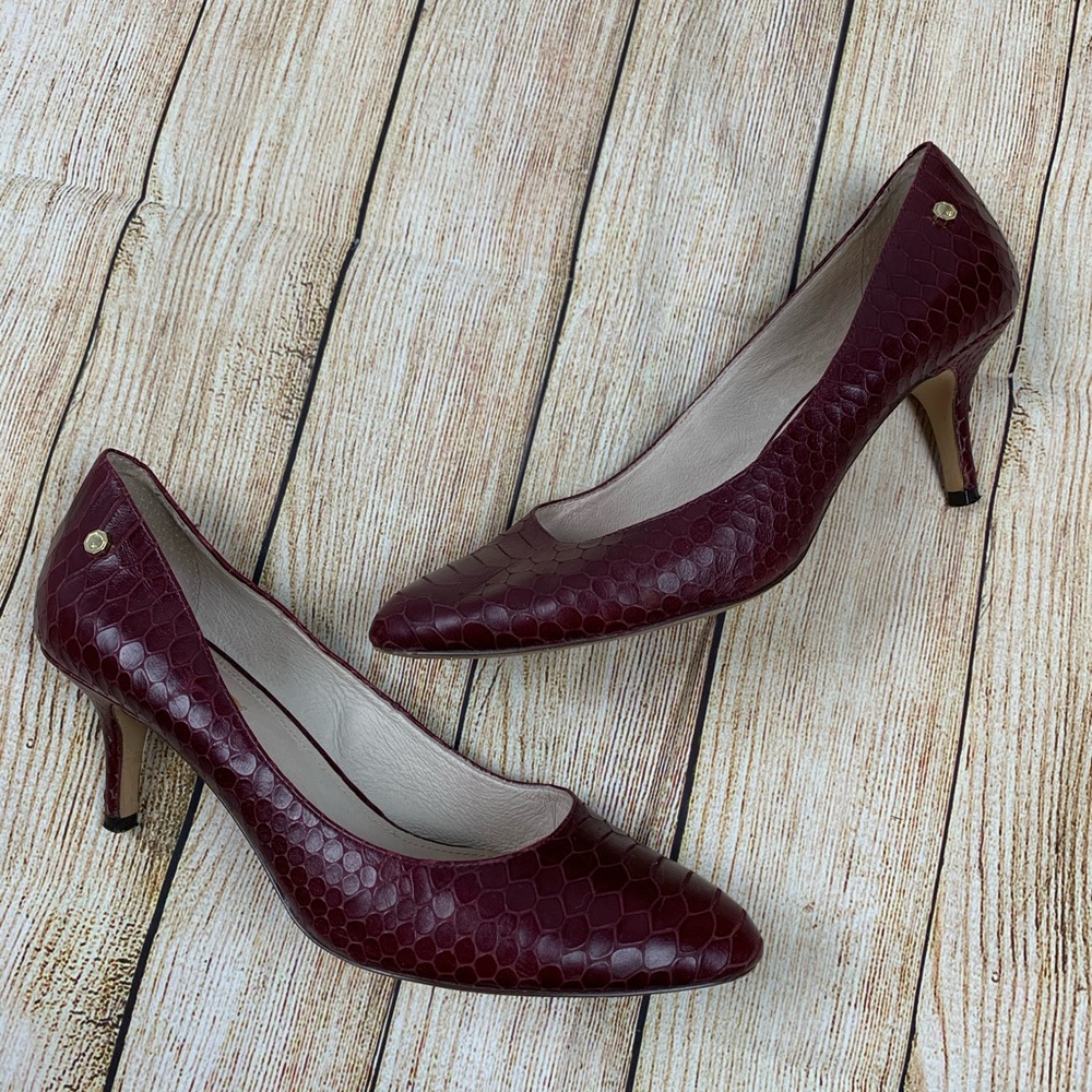 Louise et Cie Federica Snakeskin Embossed Heels